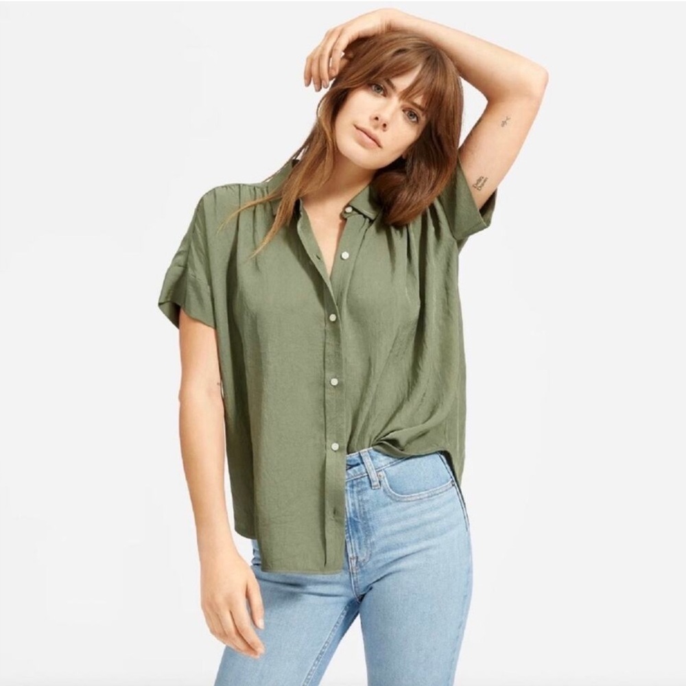 Everlane silk button up